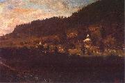 Wojciech Gerson Mountain-foot scenery. oil on canvas